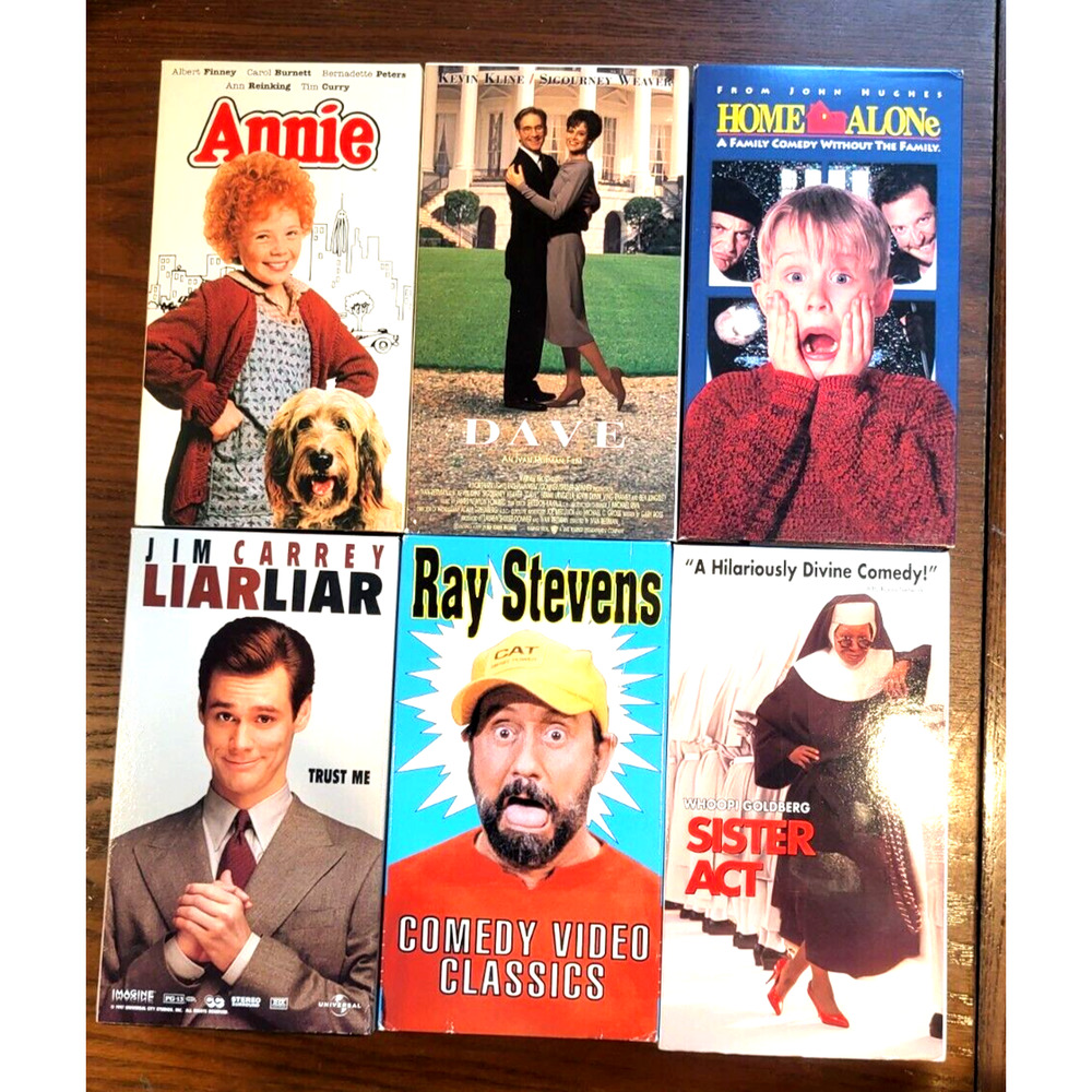Comedy ond Musical VHS Movies Mixed Lot of 6 Very Good Condition YK